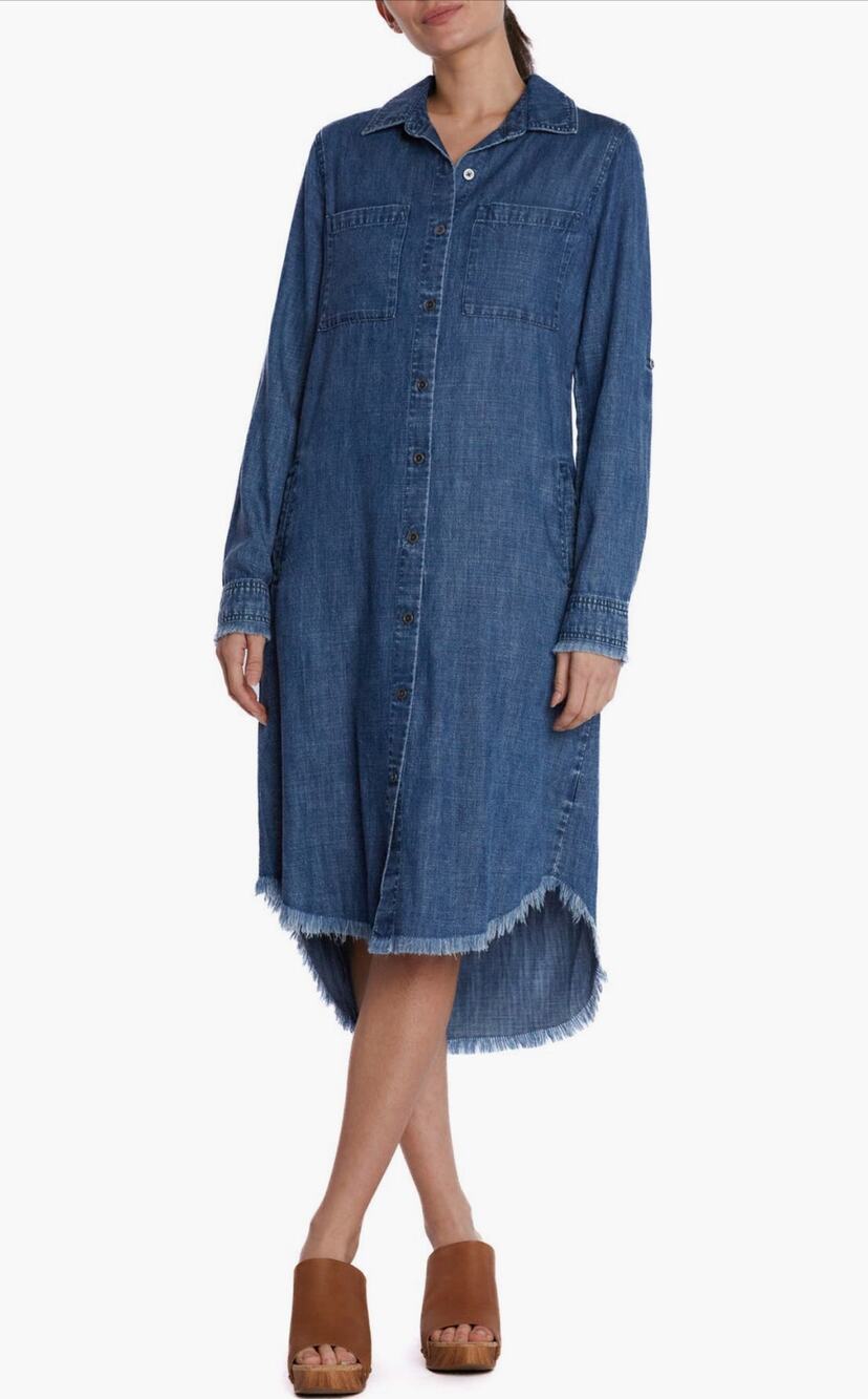 Wash Lab Denim - Denim Midi Shirtdress - Extra Large